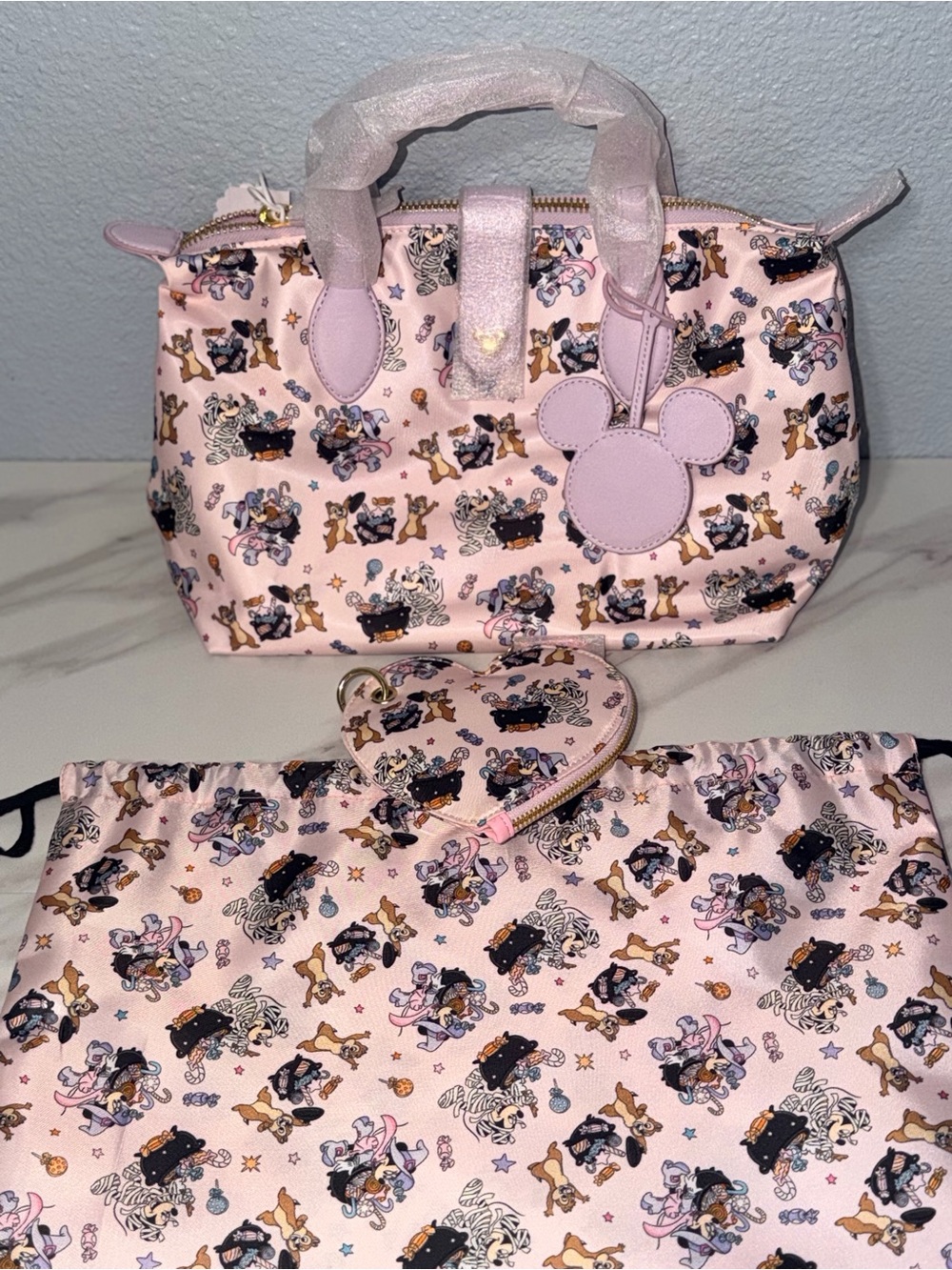 Disney Mickey & Friends Halloween Pouchette Crossbody Bag 03 & pouch charm
